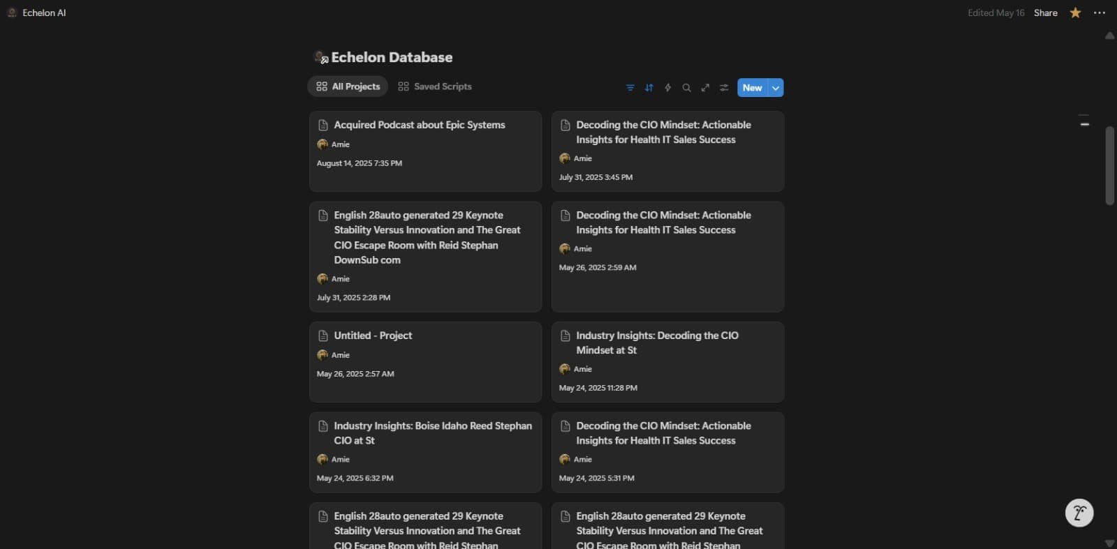 Persona-Based AI Video Script Agent Screen 2