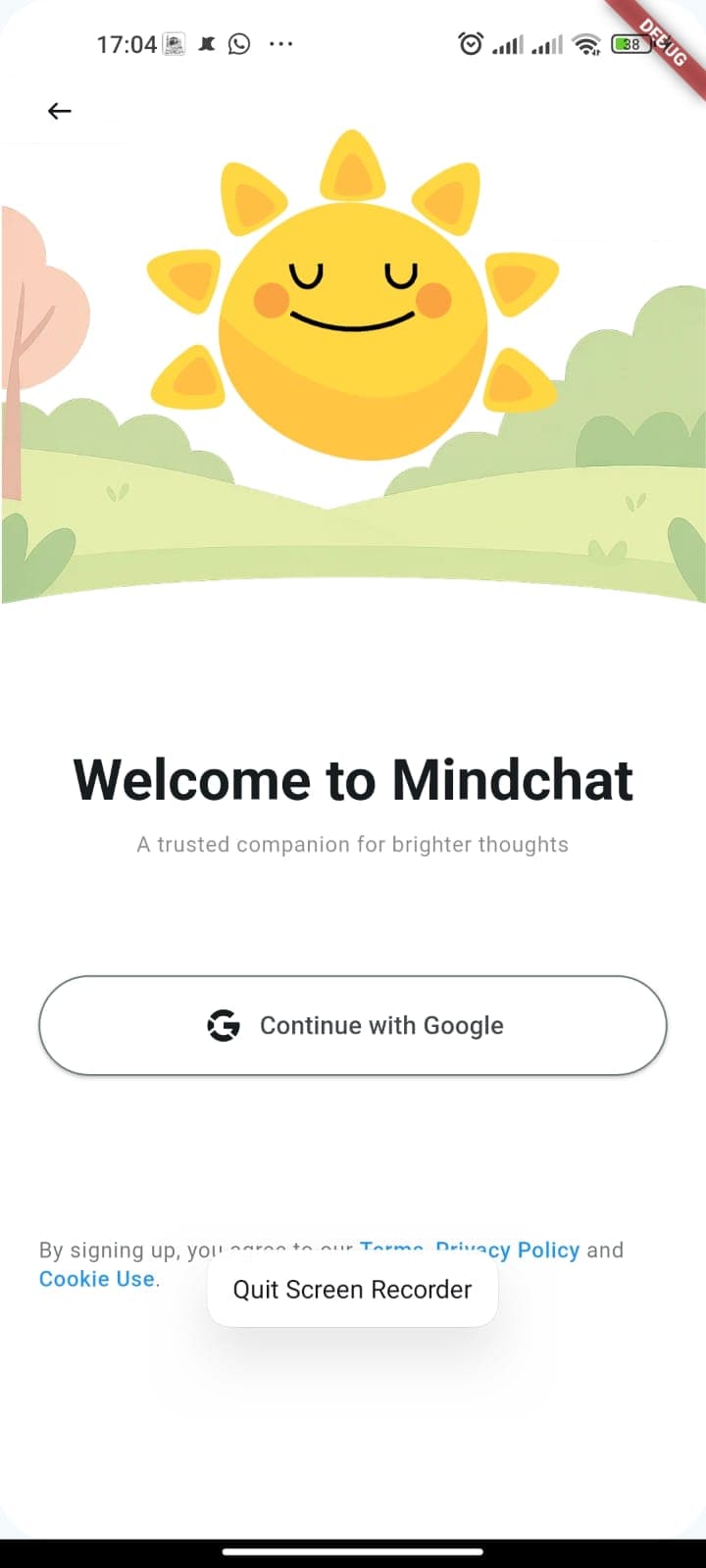 MindChat Screen 1